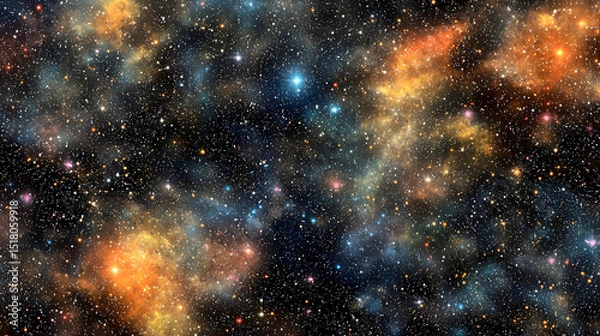 Obraz Colorful Nebulae And Stars In Deep Space