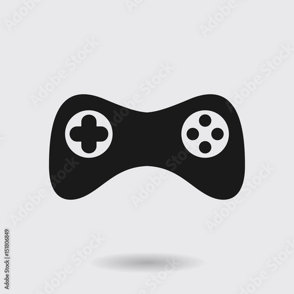 Obraz Gamepad icon. Vector. Flat design style. Joypad symbol.