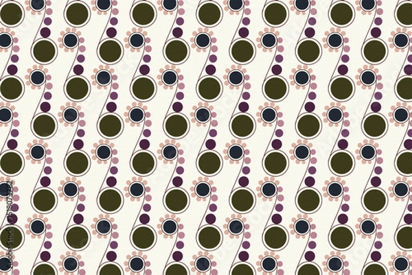 Obraz Seamless Traditional Slipper Pattern Design Elegant Cultural Textile Background