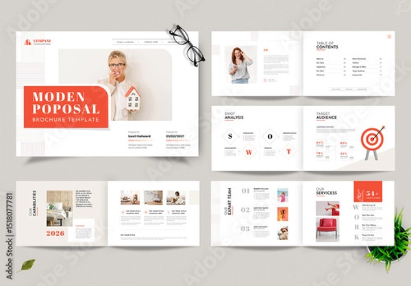 Obraz Landscape Modern Proposal Brochure Template
