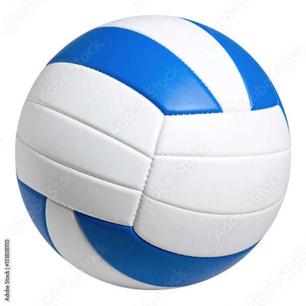 Obraz Isolated volleyball ball on transparent background displaying its classic design and texture for sports and recreational activities, Transparent background PNG