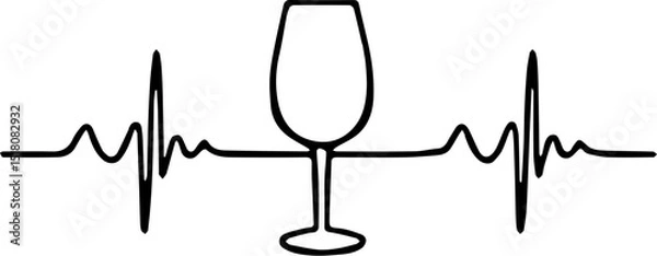 Obraz vector illustration of a glass