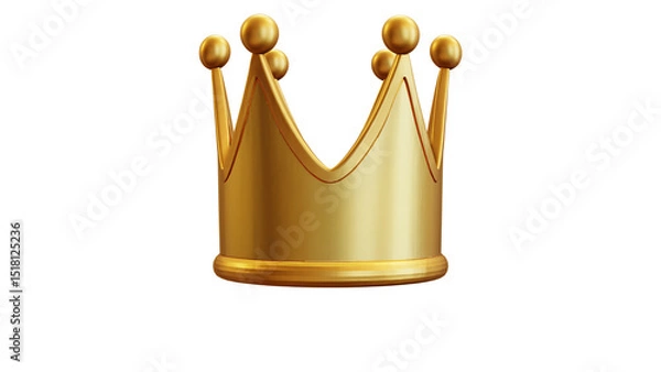 Fototapeta Golden Crown Symbol Signifying Royalty Nobility