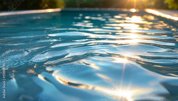Obraz water pool summer closeup