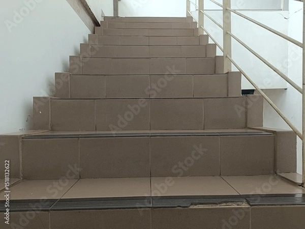 Fototapeta Staircase Symmetry: A Top-Down View of Urban Architecture