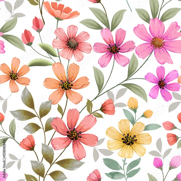 Fototapeta Flowers pattern1508