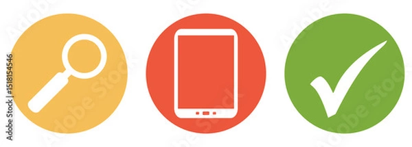 Obraz Telefon suchen und finden - Button Banner