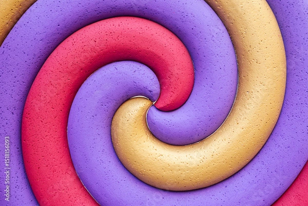 Obraz Hypnotic spiral as background texture, pattern.