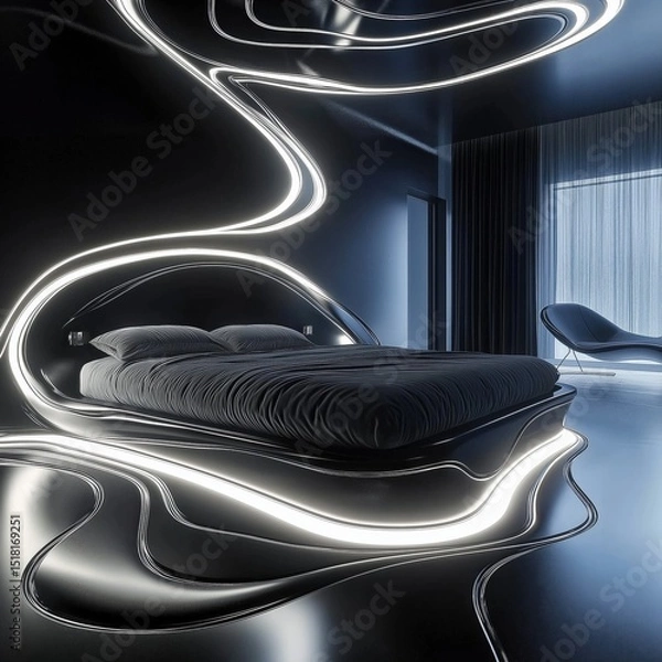 Obraz Stylish modern bedroom design