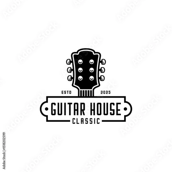 Fototapeta guitar grip and board are called guitar house