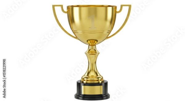 Obraz Isolated Golden Trophy Cup