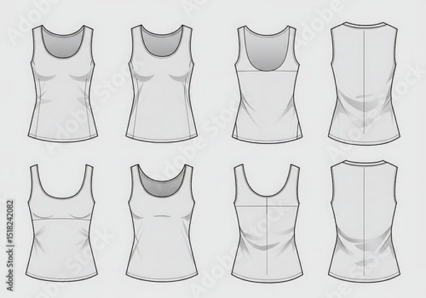 Fototapeta Canvas of Cloth: Eight Variations