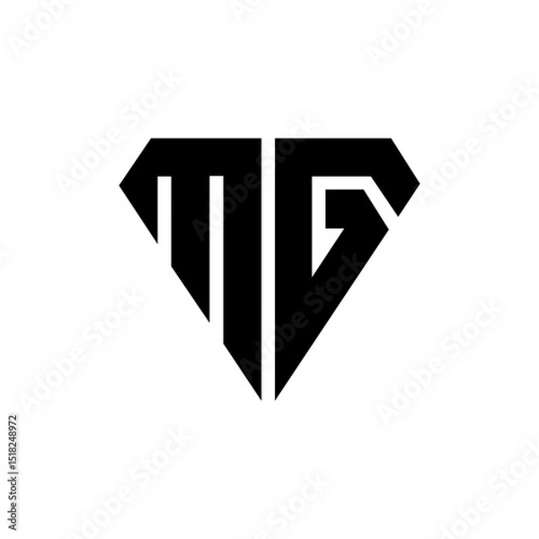 Obraz Unique MG Monogram Logos for Your Business