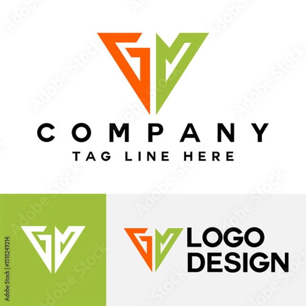 Obraz Unique GM Monogram Logos for Your Business