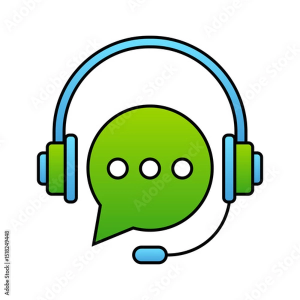 Fototapeta Support icon. Gradient style.