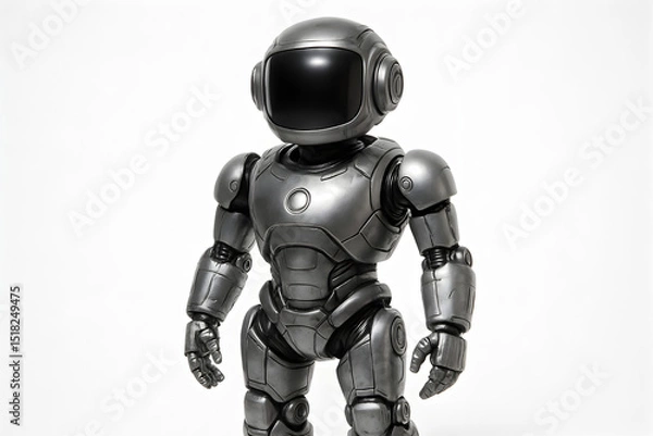 Obraz blue screen robot cyborg