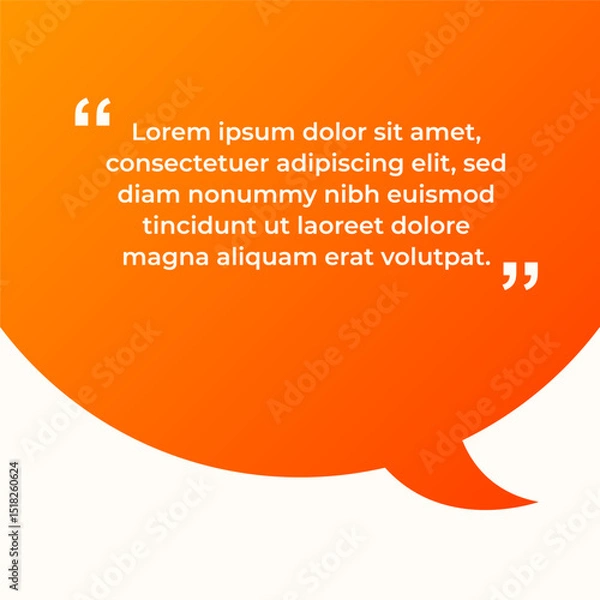 Obraz Quote bubble banners, infographics. Editable social media post templates. Colorful speech bubble design. Vector illustration