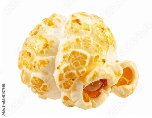 Obraz single popcorn snack isolated on transparent background