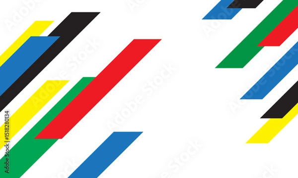 Fototapeta Abstract geometric background with colorful arrows. Eps10 vector