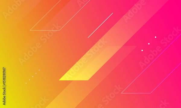 Fototapeta Abstract geometric orange background. Vector illustration