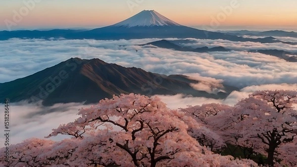 Obraz mt fuji in winter