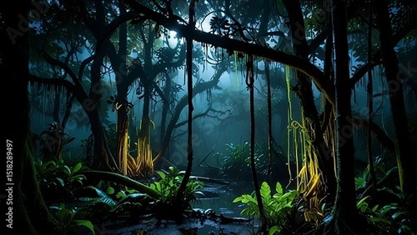 Obraz forest in the morning