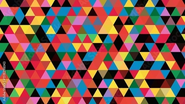 Obraz triangular motif. triangle pattern. tribal motif. triangle background. HD