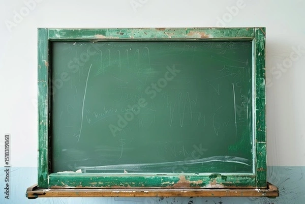 Obraz Detailed Color Picture of a Picture of a White Board with Green on it