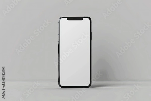 Obraz Ultra Quality Picture of Realistic Modern Smartphone Mockup Template Isolated