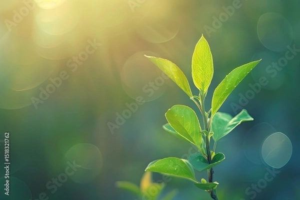 Obraz High Resolution Visual of Close Up of Plant Against Blurred Background