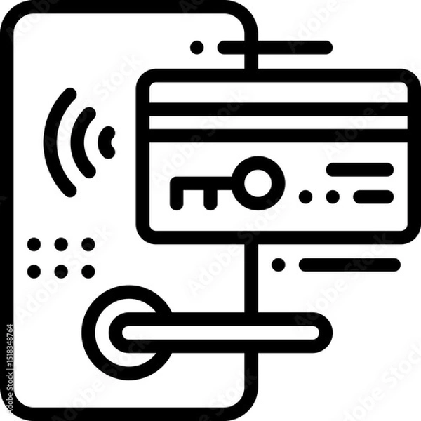 Obraz Keycard Door Access Online  Icon