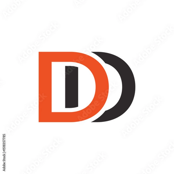 Obraz Abstract Initial Letter D Logo Design.