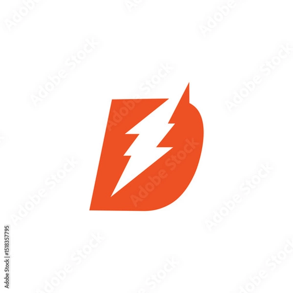 Obraz Abstract Initial Letter D Logo Design.