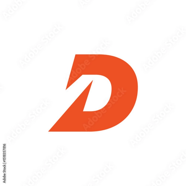 Obraz Abstract Initial Letter D Logo Design.