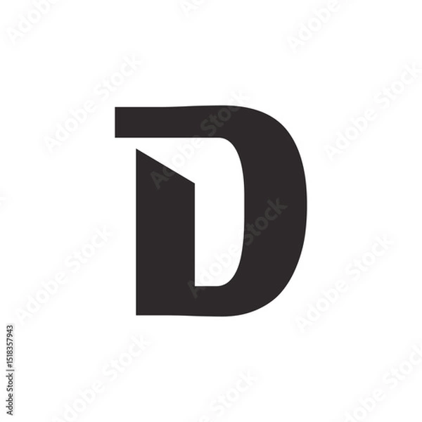 Obraz Abstract Initial Letter D Logo Design.