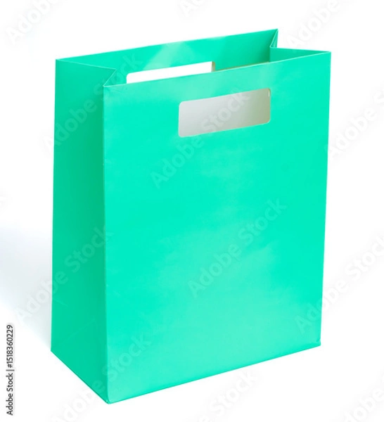 Obraz Colorful shopping bag on white