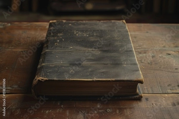 Obraz Clear Pixel Picture of Old Book with Empty Blank Cover