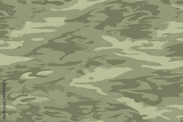Obraz Seamless subtle green camouflage pattern texture