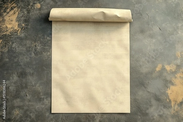 Obraz High Definition Image of Top View of Business Newspaper
