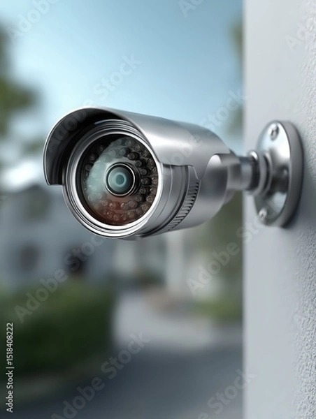 Obraz Surveillance security cameras monitoring area