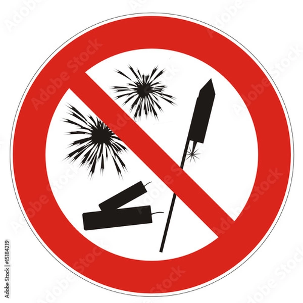 Obraz feuerwerk verboten