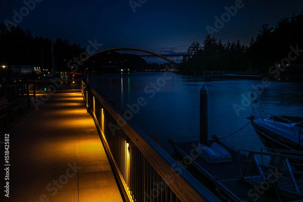 Fototapeta La Conner in the Evening, Washington State