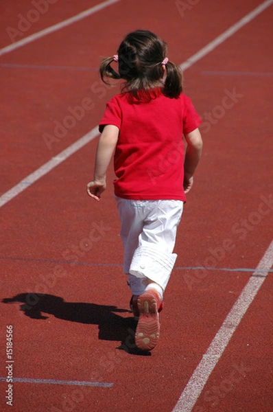 Fototapeta Laufendes Mädchen