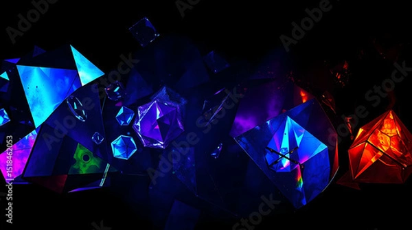 Obraz abstract background full of morphological details, colors and geometric details