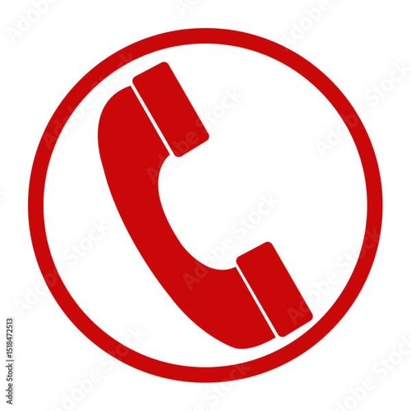 Obraz red phone icon