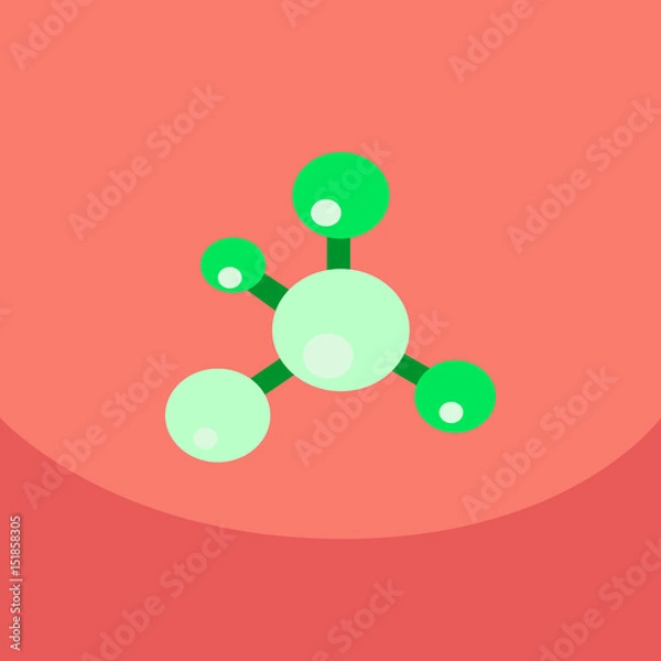 Obraz Structure molecule and communication Dna of atomand neurons. Science concept for your connected lines with dots. Medical technology and chemistry science and icons with Vector illustration