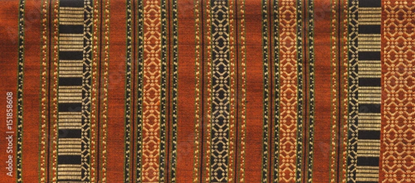 Obraz Thai textile pattern background (Asian fashion and art)