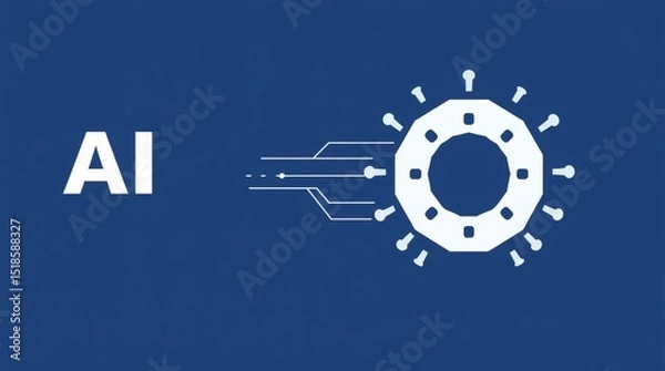 Obraz Visual representation of artificial intelligence and its connection to technology and innovation in modern society
