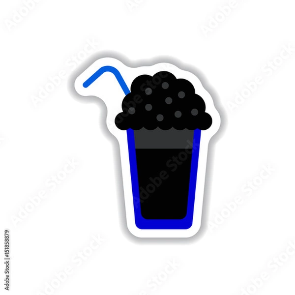Obraz Label Frames and badges vector icon design collection coffee emblem coffee to go