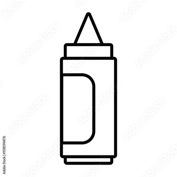 Obraz sauce bottle icon, vector illustration, symbol, design logo template pictogram, for ui or ux isolated on white for mobile app, editable